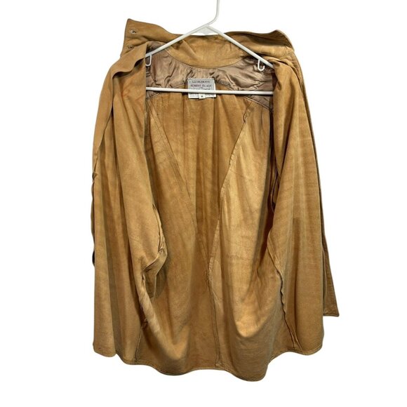 Vintage Suede Shacket Womens Medium Tan Liz Roberts X Robert Elliot Neutral Boho - Picture 3 of 5